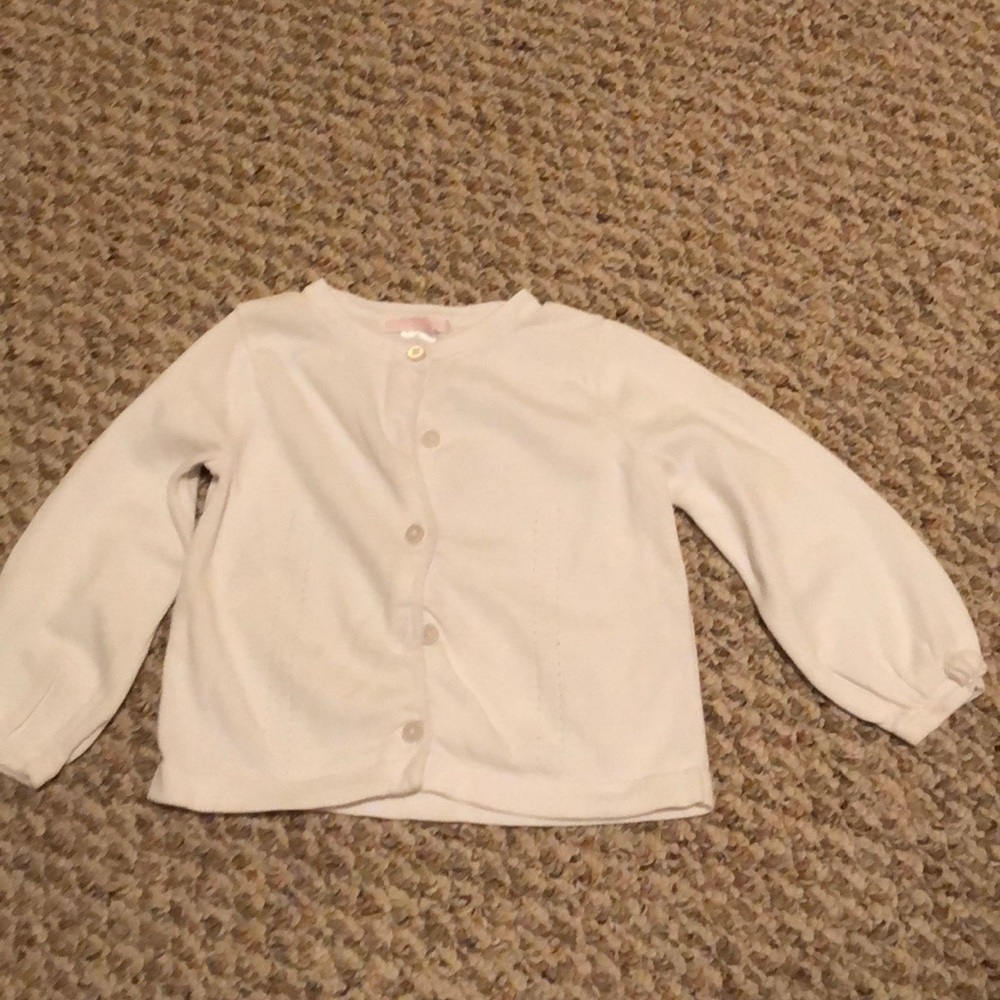 Janie & Jack White Cardigan Toddler 2T